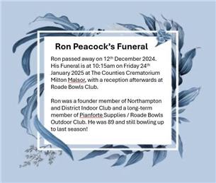 Ron Peacock's Funeral