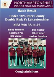 Under 18's Win against Leicestershire