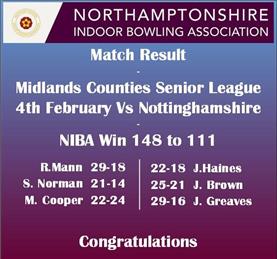 Midland Counties Seniors League Win